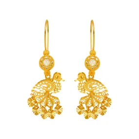 14K Yellow Gold Chandelier Earrings