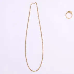 18k rolo chain