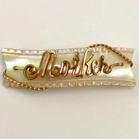 1940s Mother-Of-Pearl Brooch