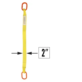 2"x4' (2 ply) Single Leg Nylon Sling w/ Master Link Both Ends