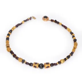 A superb Gold and Garnet Bead Necklace, Achaemenid Period, Persia, ca 550 - 300 BC