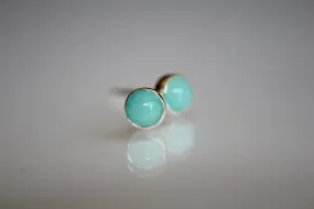 Amazonite Earrings, Gemstone Earrings, Sterling Earrings, Post Earrings, Amazonite Post Earrings, Small Earrings, Minimalist Earrings, Gift