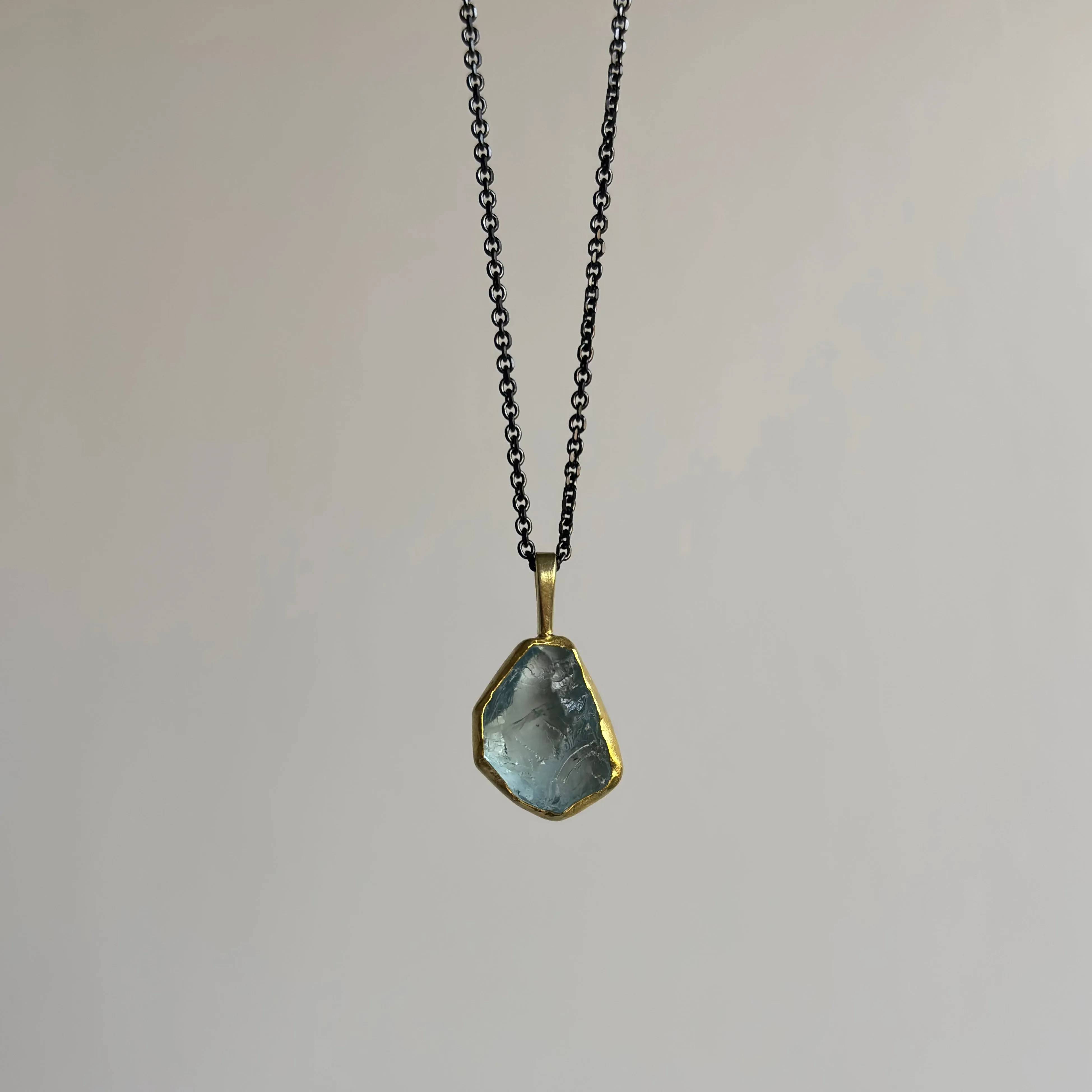 Aquamarine Crystal Pendant