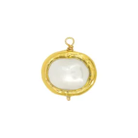 Ashiana Lea Pearl Charm Gold