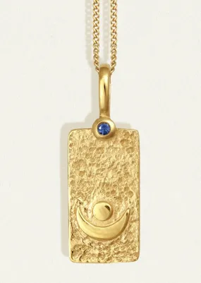 Ayla Moon Necklace Gold Vermeil