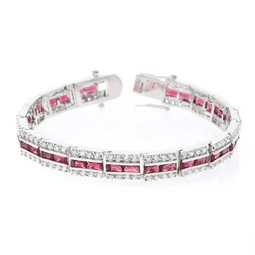 Balboa Red Cubic Zirconia Bracelet