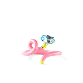 Bea Bongiasca - Women’s Baby Vine Head To Toe Ring - (Pink/Green)