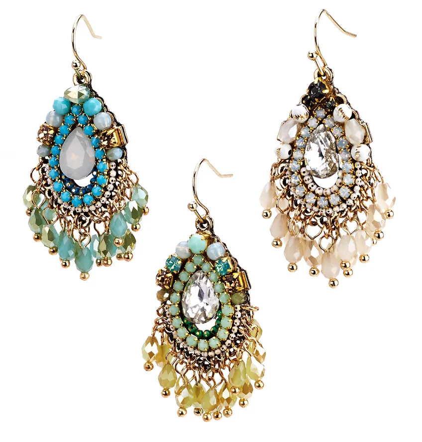 Beaded Chandelier Earring