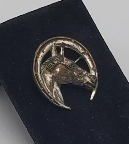 Beau - Vintage Sterling Silver Horse Brooch