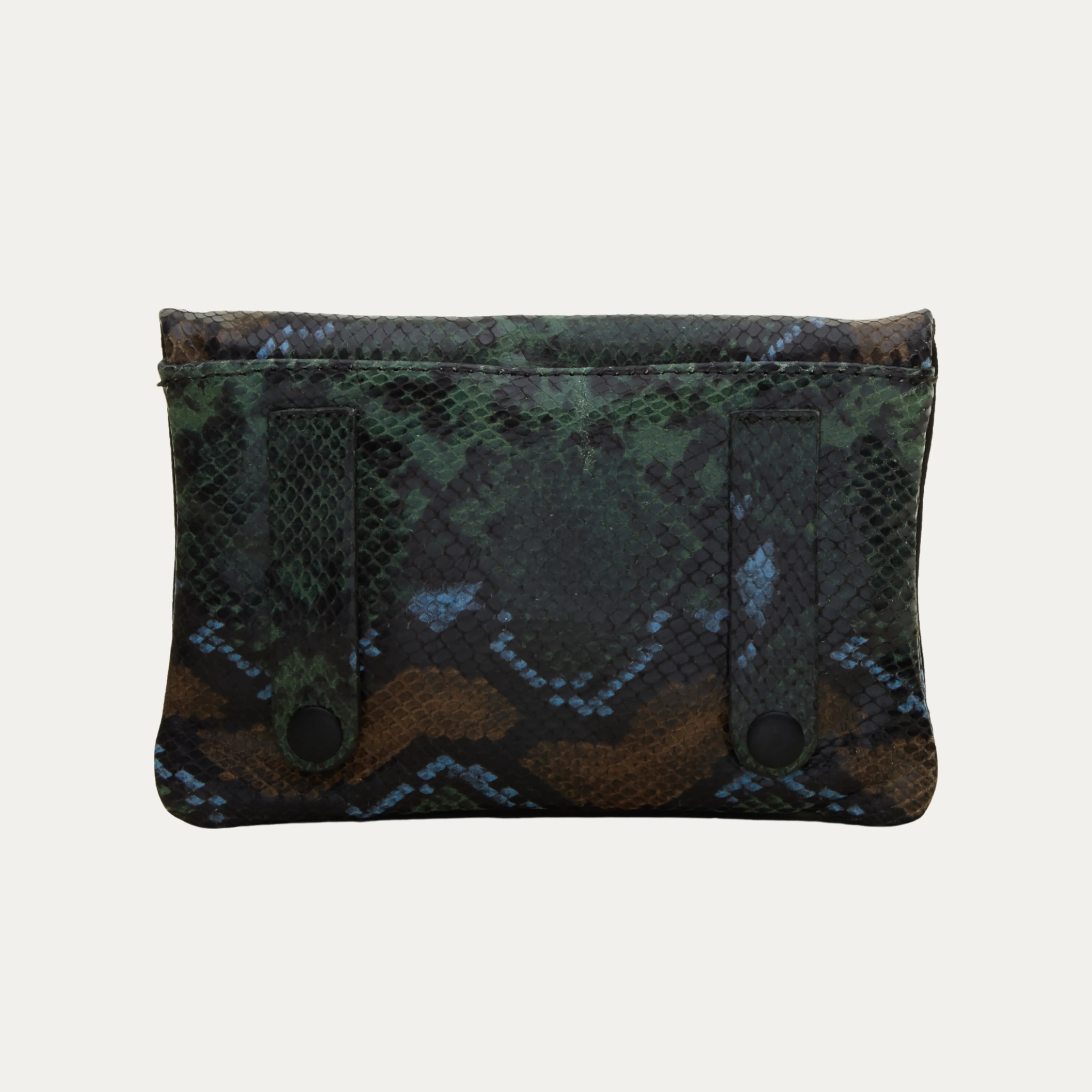 Belt Bag | Green Rainbow Snake Print Leather "The Rihanna"