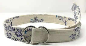 Bird Ivory Linen D-Ring Belt by Oliver Green