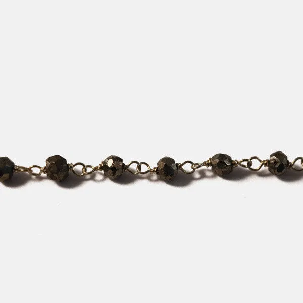 Blackened Silver & Black Onyx Beaded Necklace 18 inch