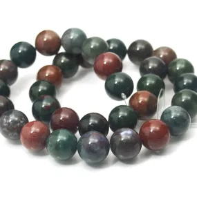 Bloodstone Smooth Rounds 12mm Strand