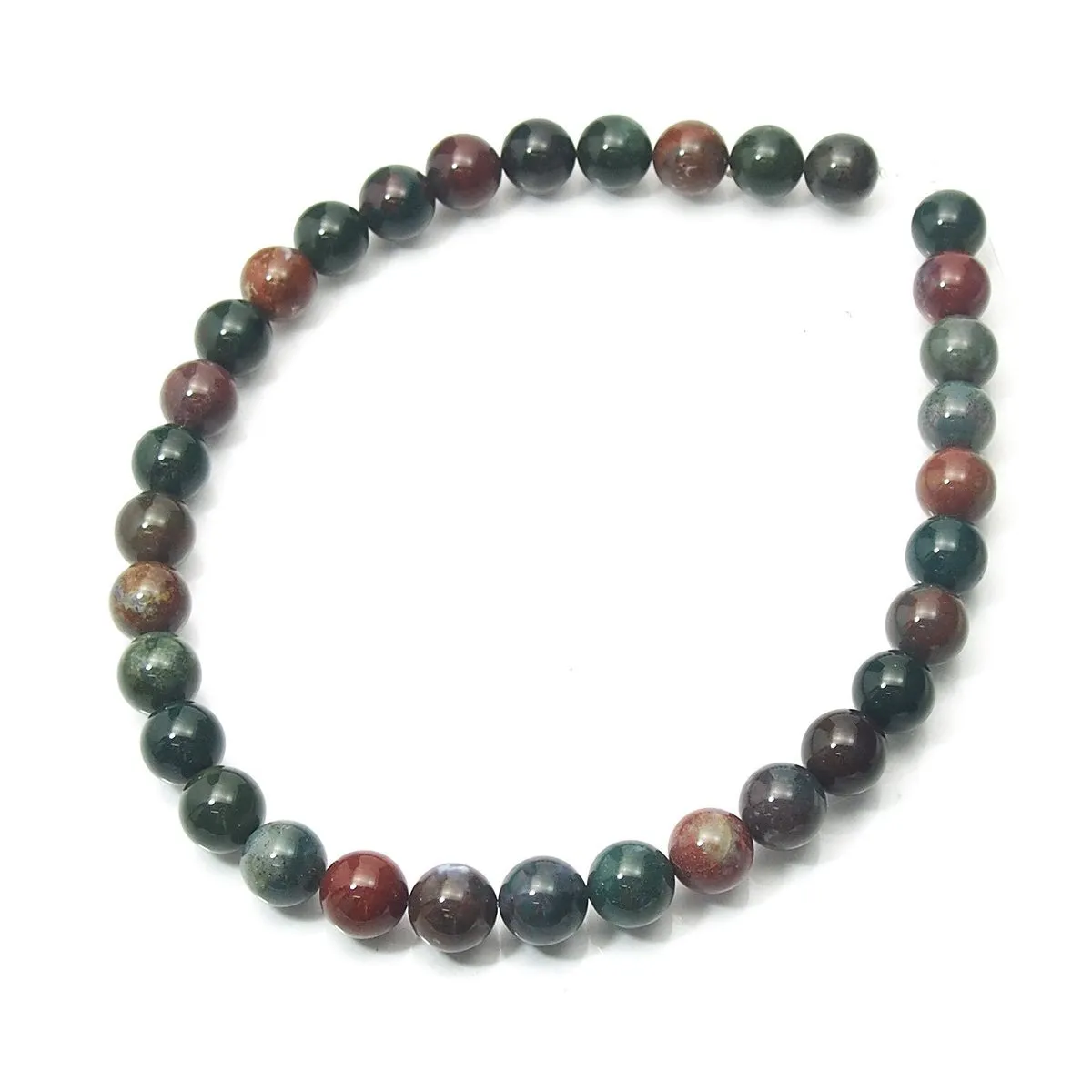 Bloodstone Smooth Rounds 12mm Strand