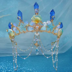 Blue Siren Seashell Diadem