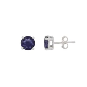 Blue Tanzanite Studs Earrings