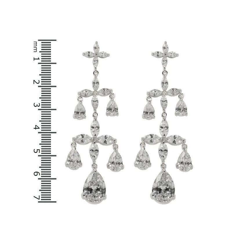 Boska Three Tier Chandelier Earrings | 70mm