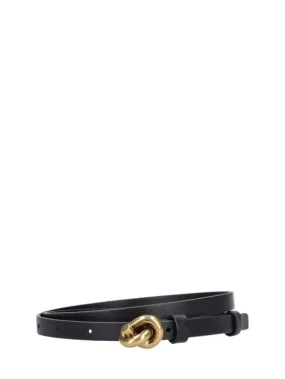 Bottega Veneta   1.2cm Knot leather belt 