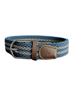 Braided Belt - Blue and Grey