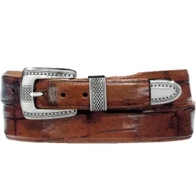 Brighton Alpine Croco Taper Mens Belt in cognac 12506 FW22