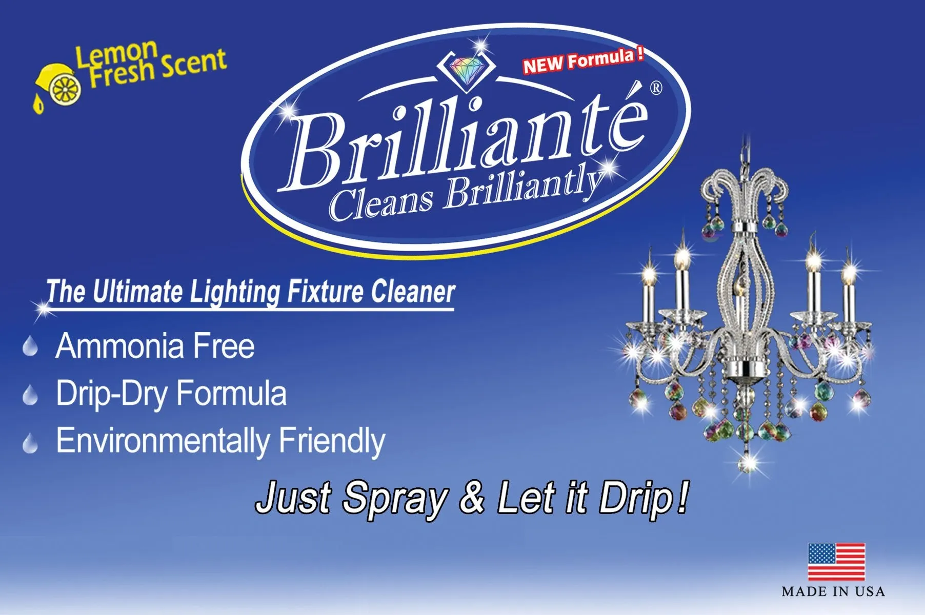 Brilliante Crystal Chandelier Cleaner Gallon Refill Bottles