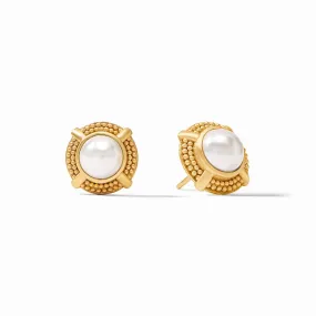 CABOCHON STUD-PEARL