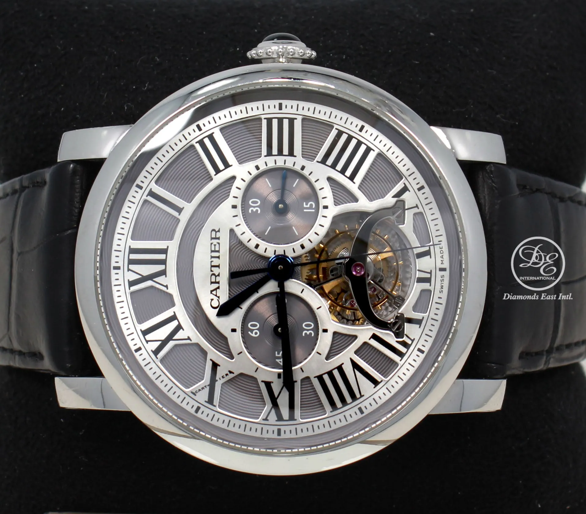 Cartier Rotonde de Cartier Tourbillon W1580007 Platinum Limited Edition BOX/PAPERS