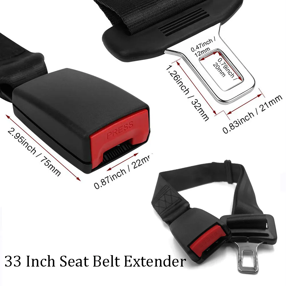 CellFAther Safety Car seat Belt Extension (Length 33 Inch)