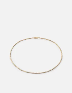 Century Round Choker, 14k Gold Pavé