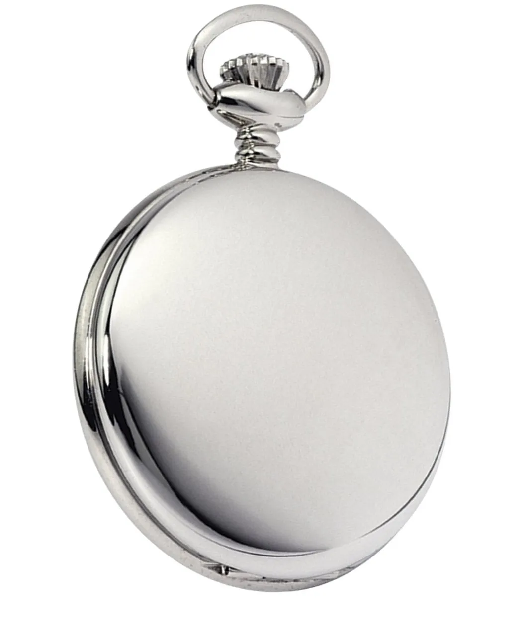 Chrome Half Hunter Pocket Watch by Burleigh with Stand CHR1925