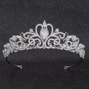 Classic Cubic Zirconia Wedding Bridal Tiara Diadem Hair Accessoires CH10316