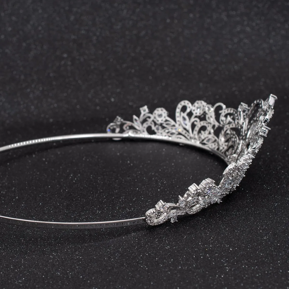 Classic Cubic Zirconia Wedding Bridal Tiara Diadem Hair Accessoires CH10316