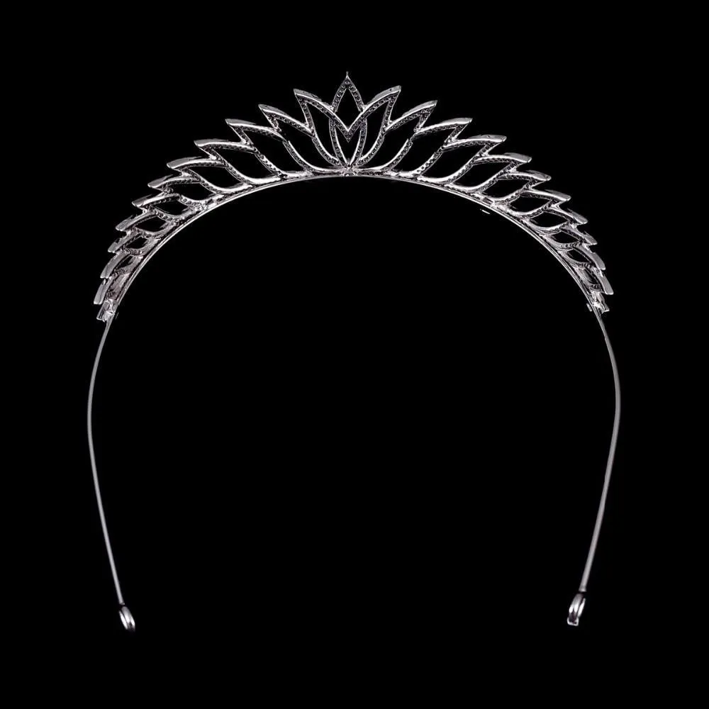 Cubic zircon wedding  bridal royal tiara diadem crown TR15029