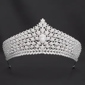 Cubic Zirconia Wedding Bridal Tiara Diadem Hair Accessories CH10245