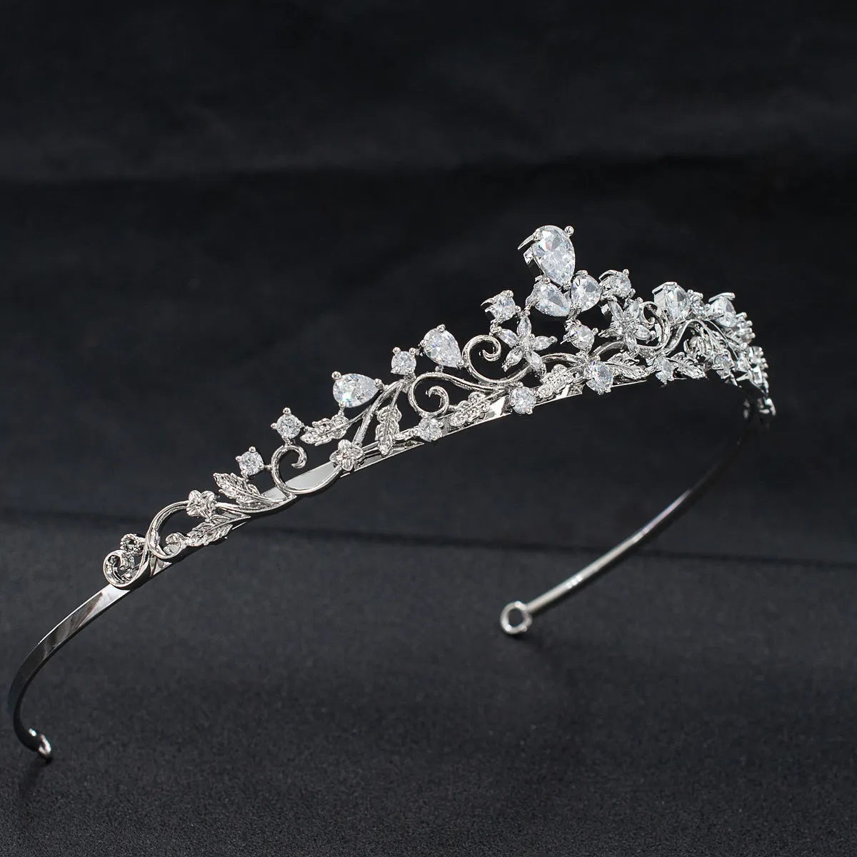 Cubic Zirconia Wedding Bridal Tiara Diadem Hair Accessories Jewelry CH10334