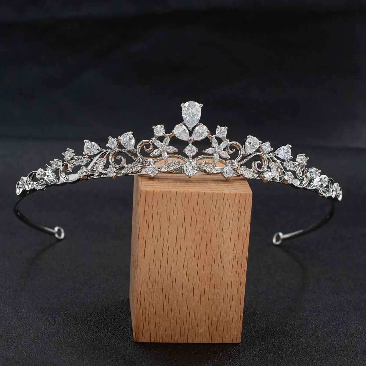 Cubic Zirconia Wedding Bridal Tiara Diadem Hair Accessories Jewelry CH10334