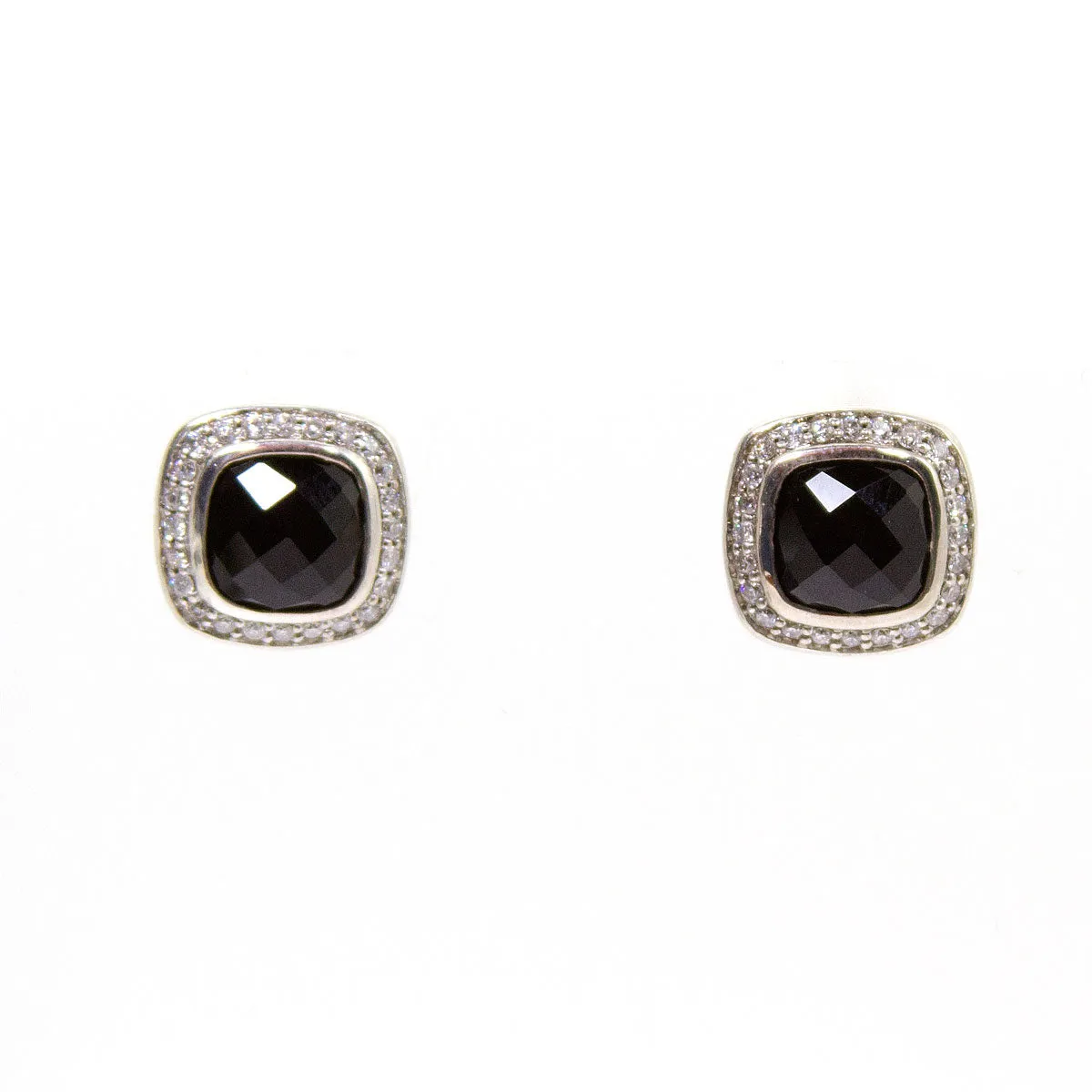 David Yurman Black Onyx & Diamond Albion Earrings