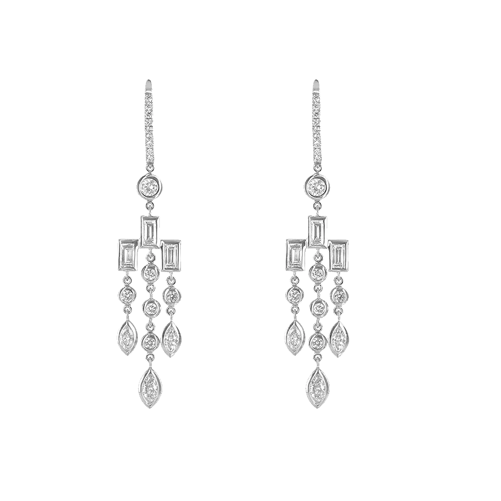 Diamond Chandelier Earrings