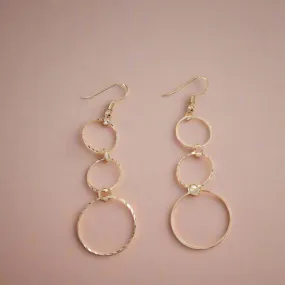 Diamond Cut Silver Circles for Women