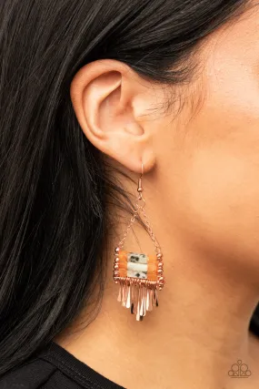 Earrings Riverbed Bounty - Copper E2247