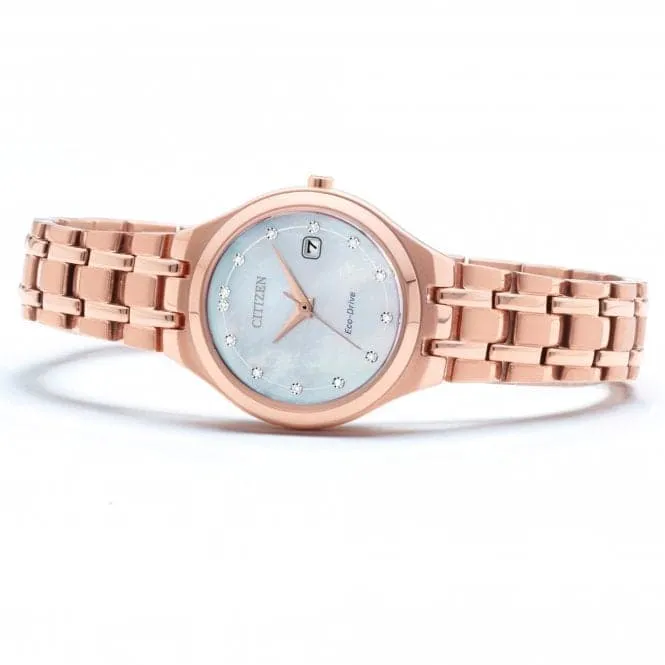 Eco-Drive Ladies Silhouette Diamond  Watch EW2489-54D