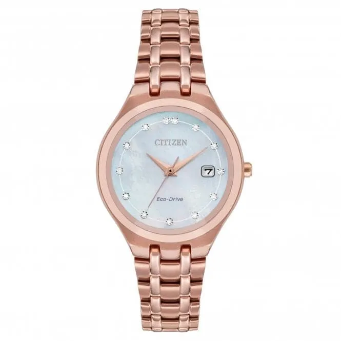 Eco-Drive Ladies Silhouette Diamond  Watch EW2489-54D