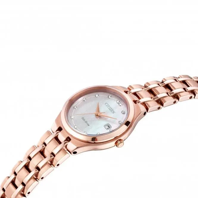 Eco-Drive Ladies Silhouette Diamond  Watch EW2489-54D