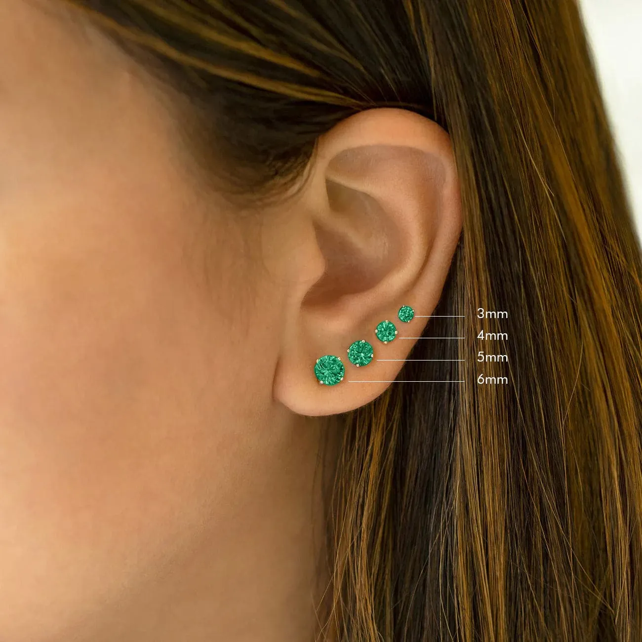 Emerald Studs