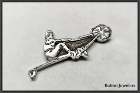 Erging Erger on Ergometer Brooch