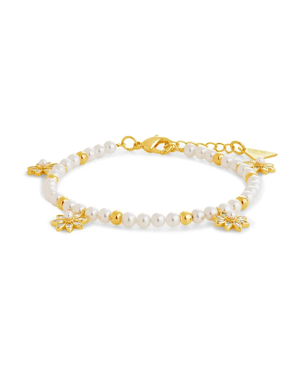 Esti Pearl & CZ Blossom Beaded Bracelet