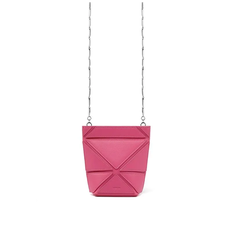 Facet Micro Plus Foldable Crossbody Bag - Pink