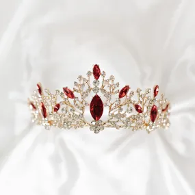 Felicity's Tiara in Red and Gold