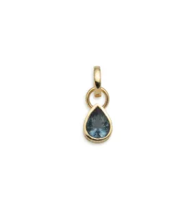 Forever & Always a Pair - Love : 1.75 ct Gemstone Pear Pendant with Oval Push Gate