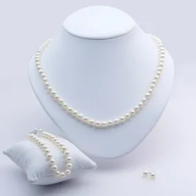 Freshwater on Sterling Silver Pearl Boxed Set